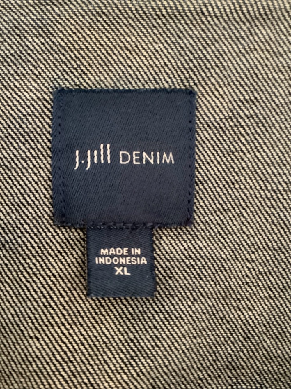 J. Jill Indigo Denim Jacket with Button Front - Picture 7 of 7